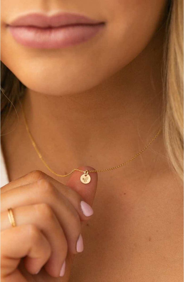 MADE BY MARY December Birth Flower Necklace, Alternate, color, Silver