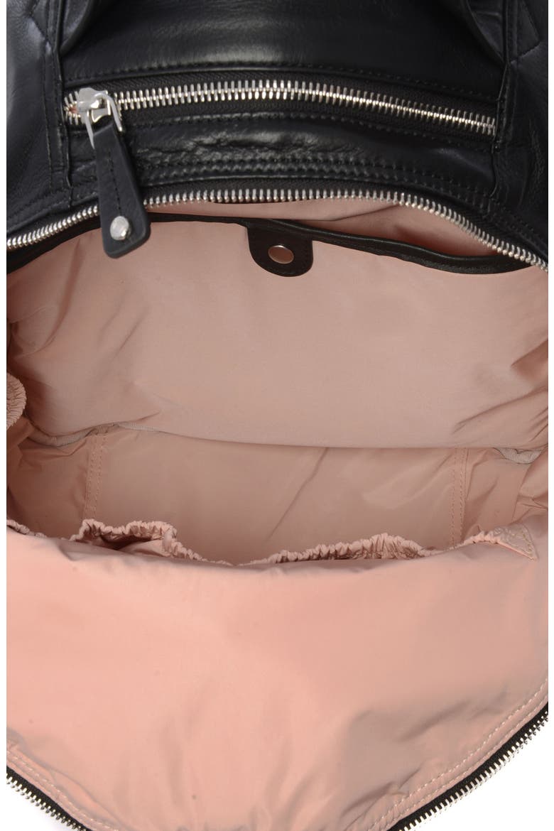 Joy Studded Diaper Backpack, Alternate, color, BLACK WITH GOLD HARDWARE