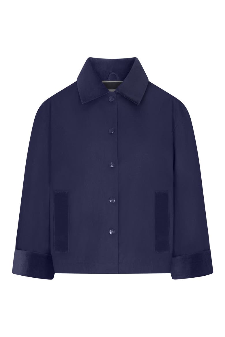 Susi Waxed Cotton Jacket, Main, color, LEGACY NAVY BLUE