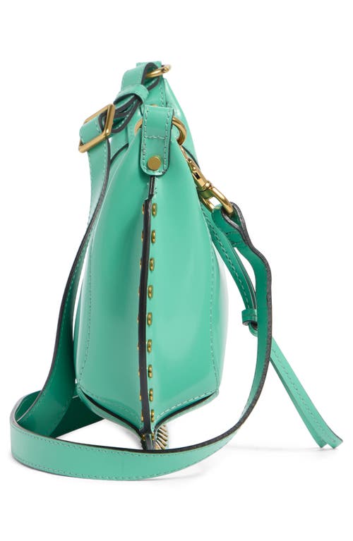 Isabel Marant Oskan Moon Crossbody Bag In Green