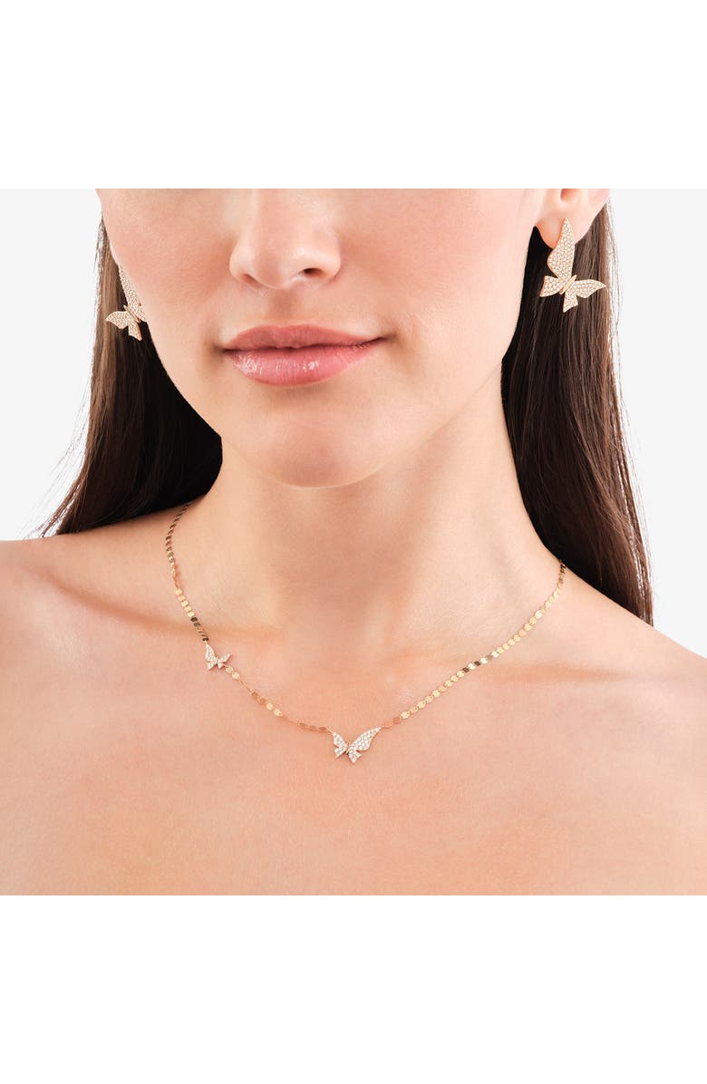 LANA Double Butterfly Necklace, Alternate, color, 