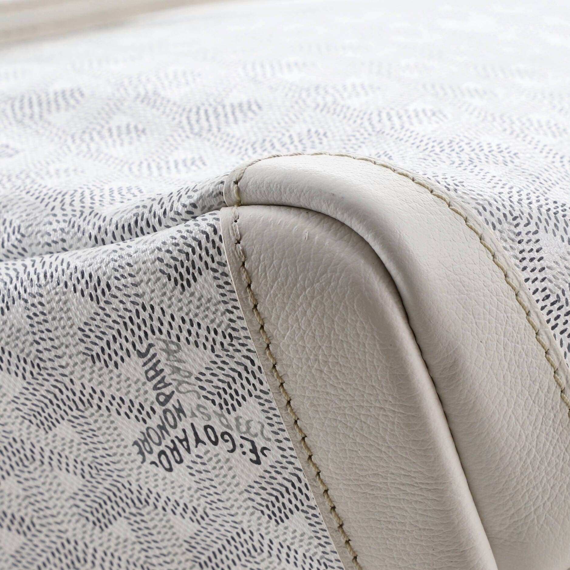 Pre-Owned Goyard Artois Tote Coated Canvas GM, Alternate, color, White