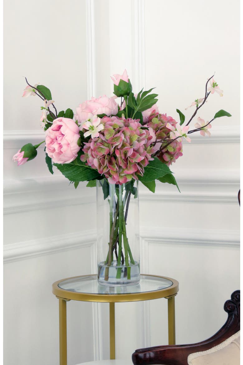 Peony Hydrangea Bouquet, Main, color, Pink