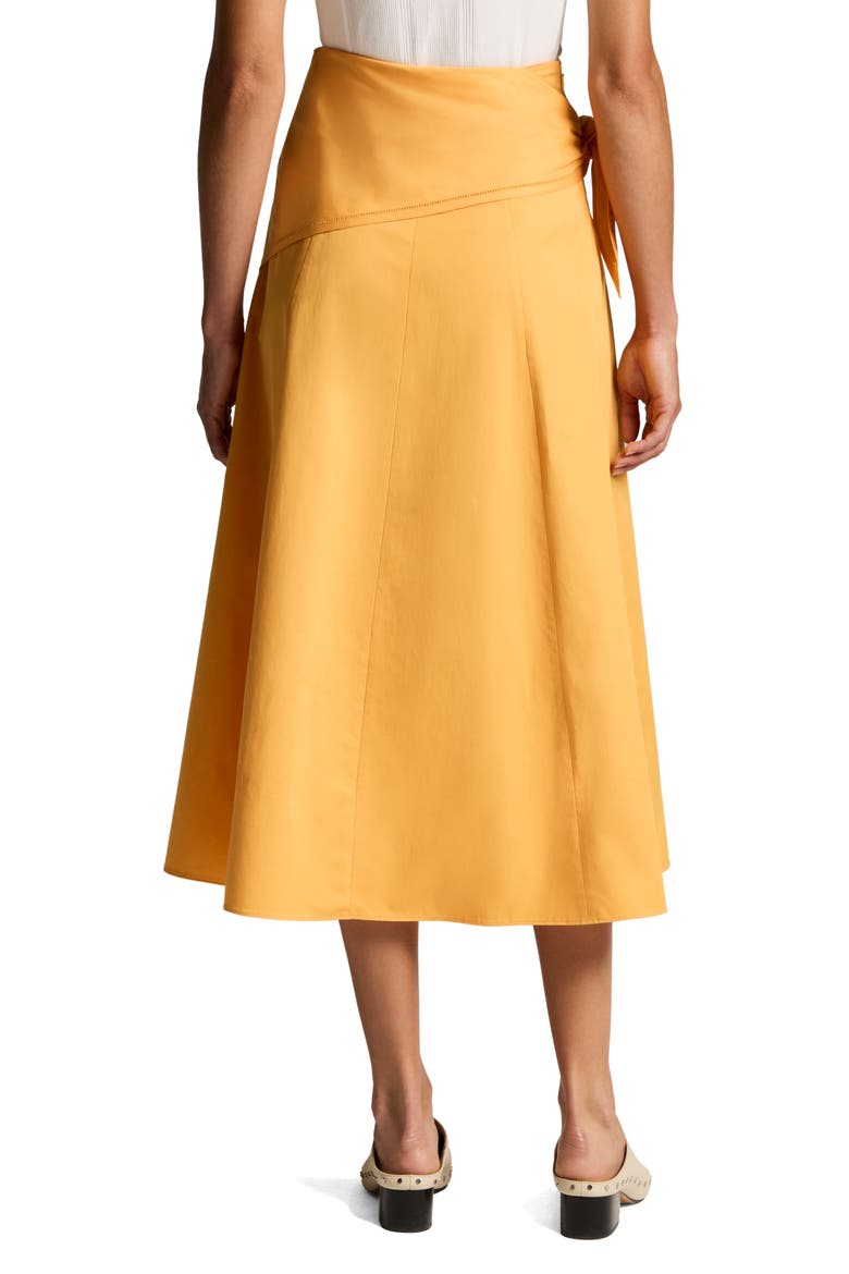 Scarf Tie Midi Skirt, Alternate, color, APRICOT