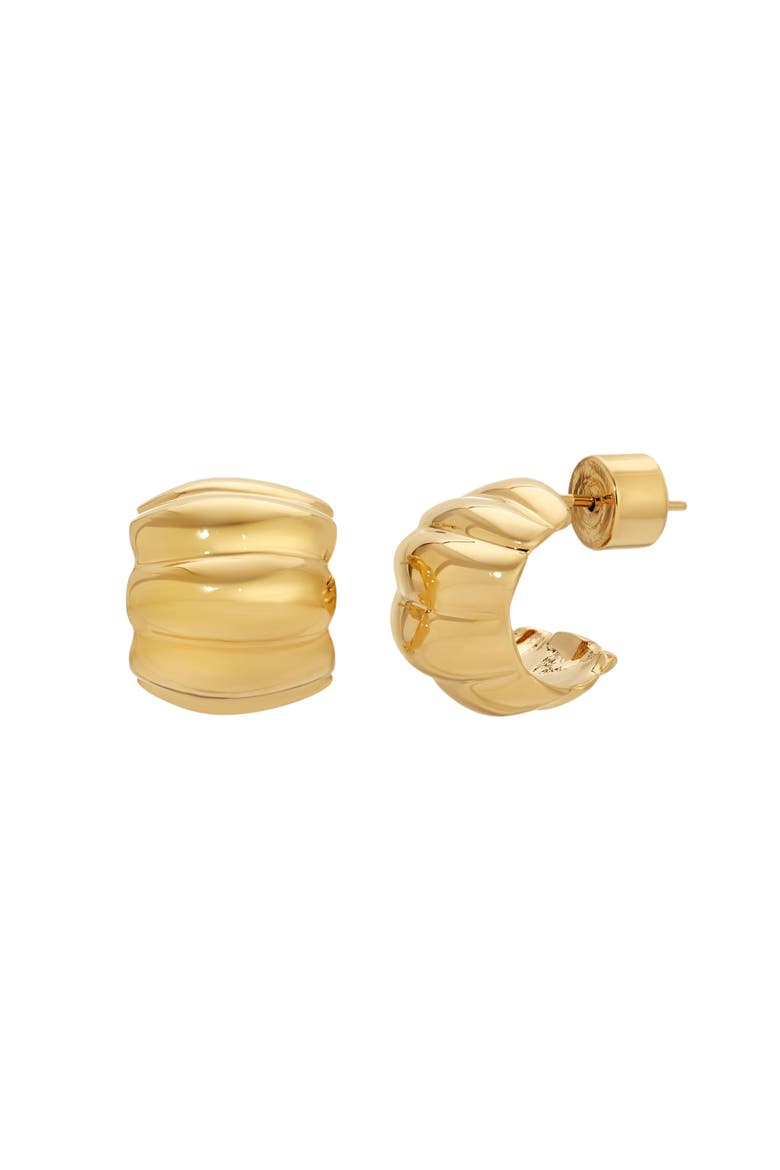 Terre Earrings, Alternate, color, Gold