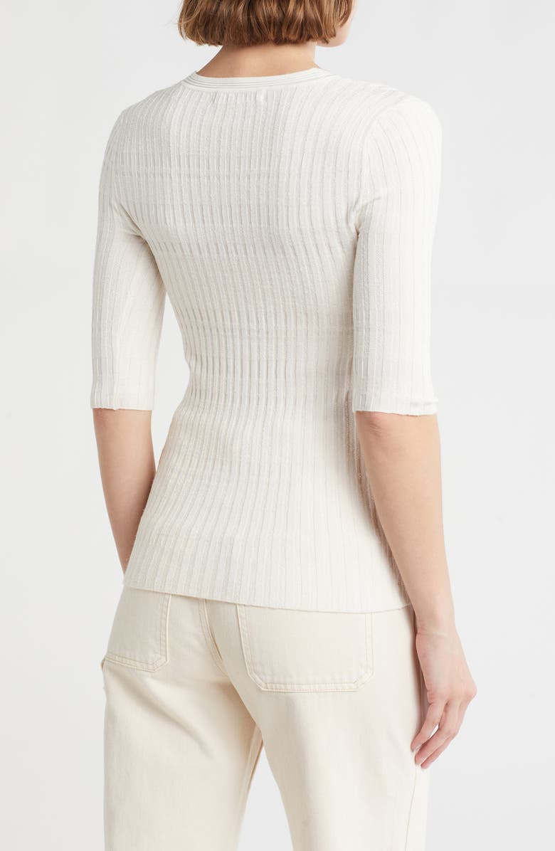 Veronica Beard Calliope Elbow Sleeve Cardigan, Alternate, color, Off White