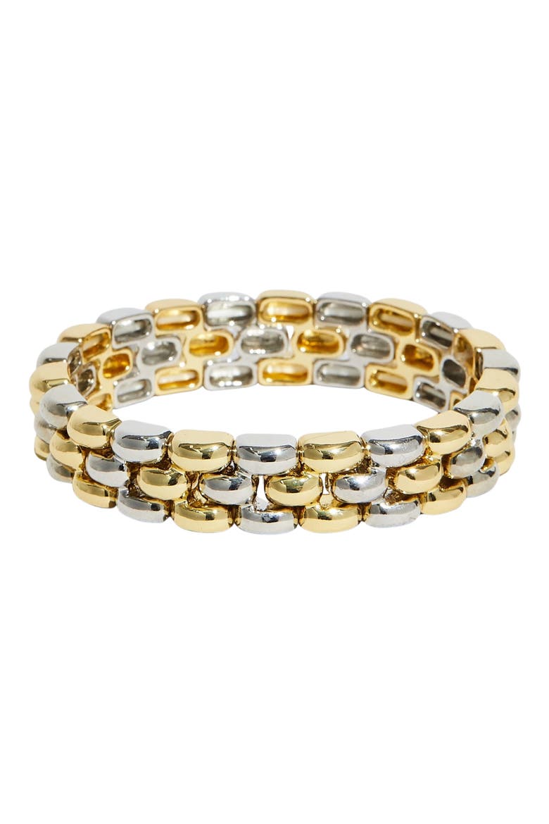 The Lili Two Tone Slip Bracelet, Main, color, GOLD