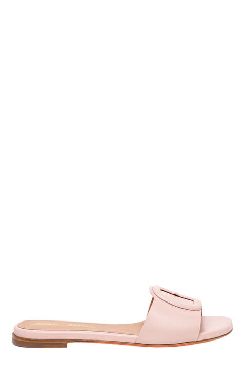 【関税&送料込】Santoni Laminated Nappa Mule Sandals Women's Santoni Mules & Slides | Nordstrom