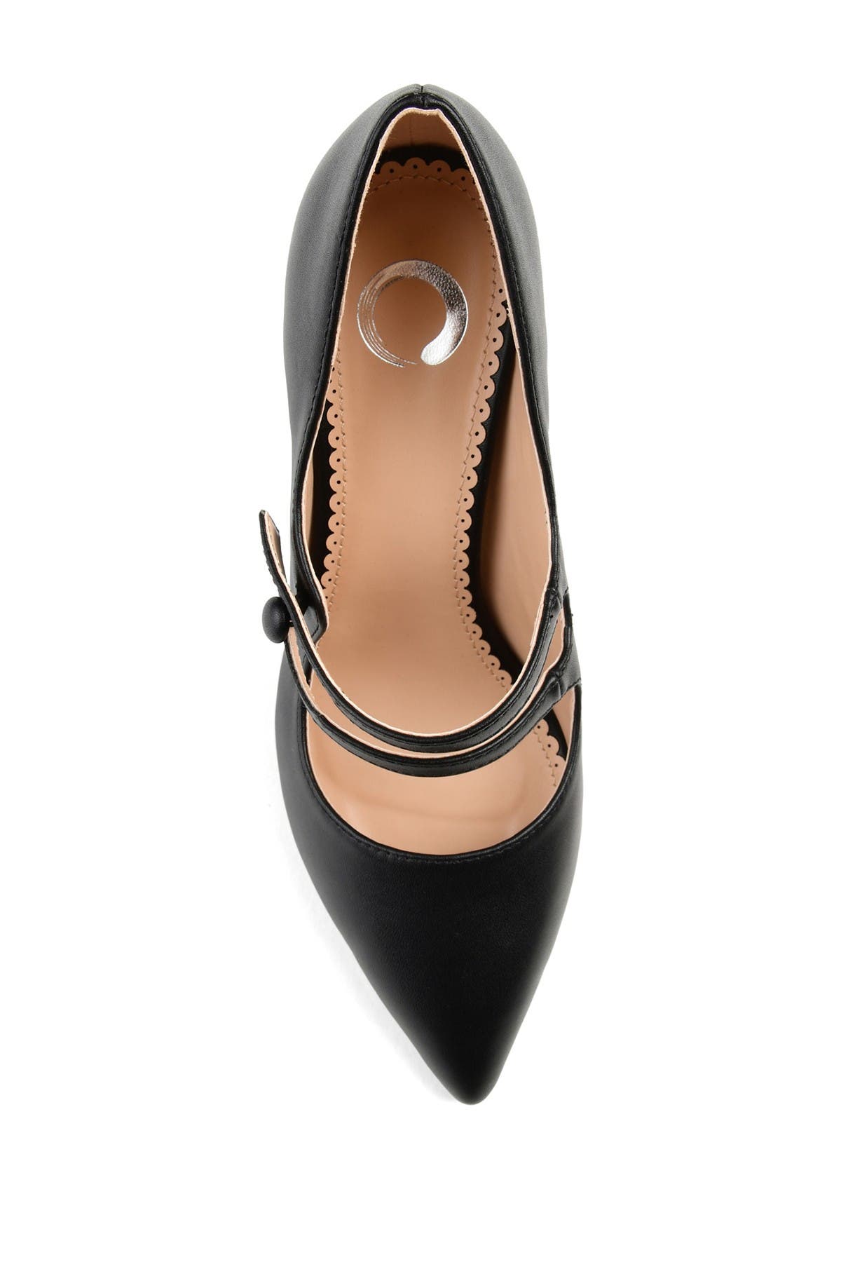 Journee Collection JOURNEE Sidney Pointed Mary Jane Pump, Alternate, color, Black