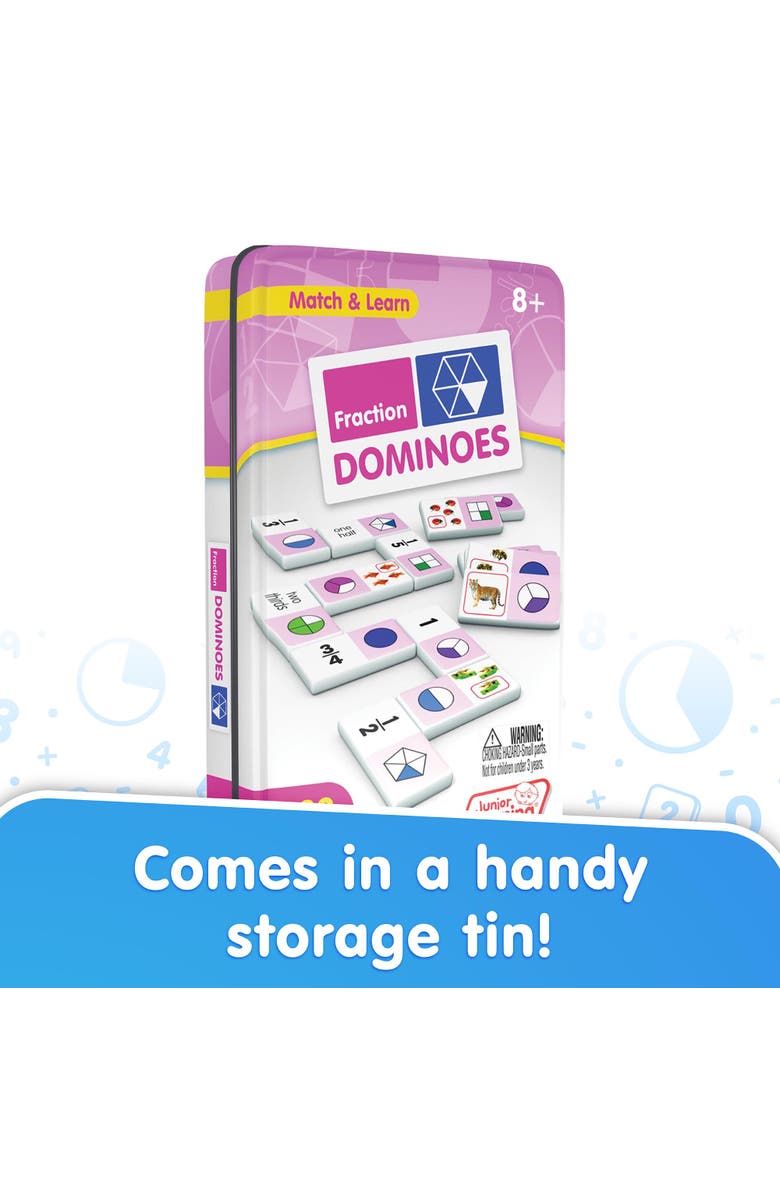Junior Learning Fraction Dominoes, Alternate, color, 