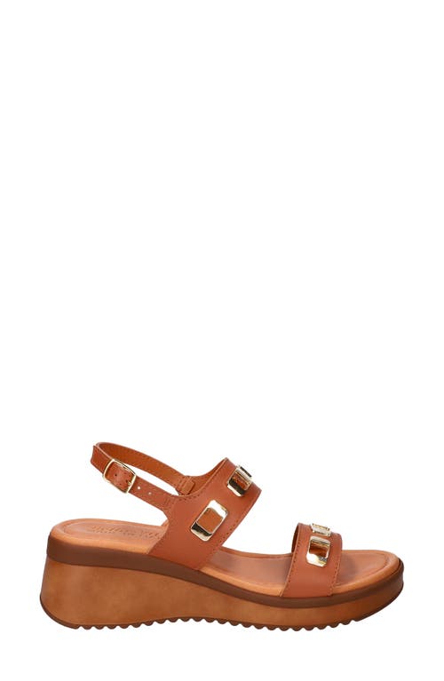 Bella Vita Vic Italy Platform Sandal In Brown