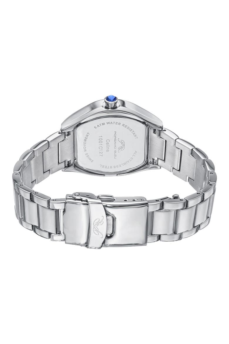 Celine Bracelet Watch, 33.5mm x 40mm, Alternate, color, SILVER-BABY BLUE