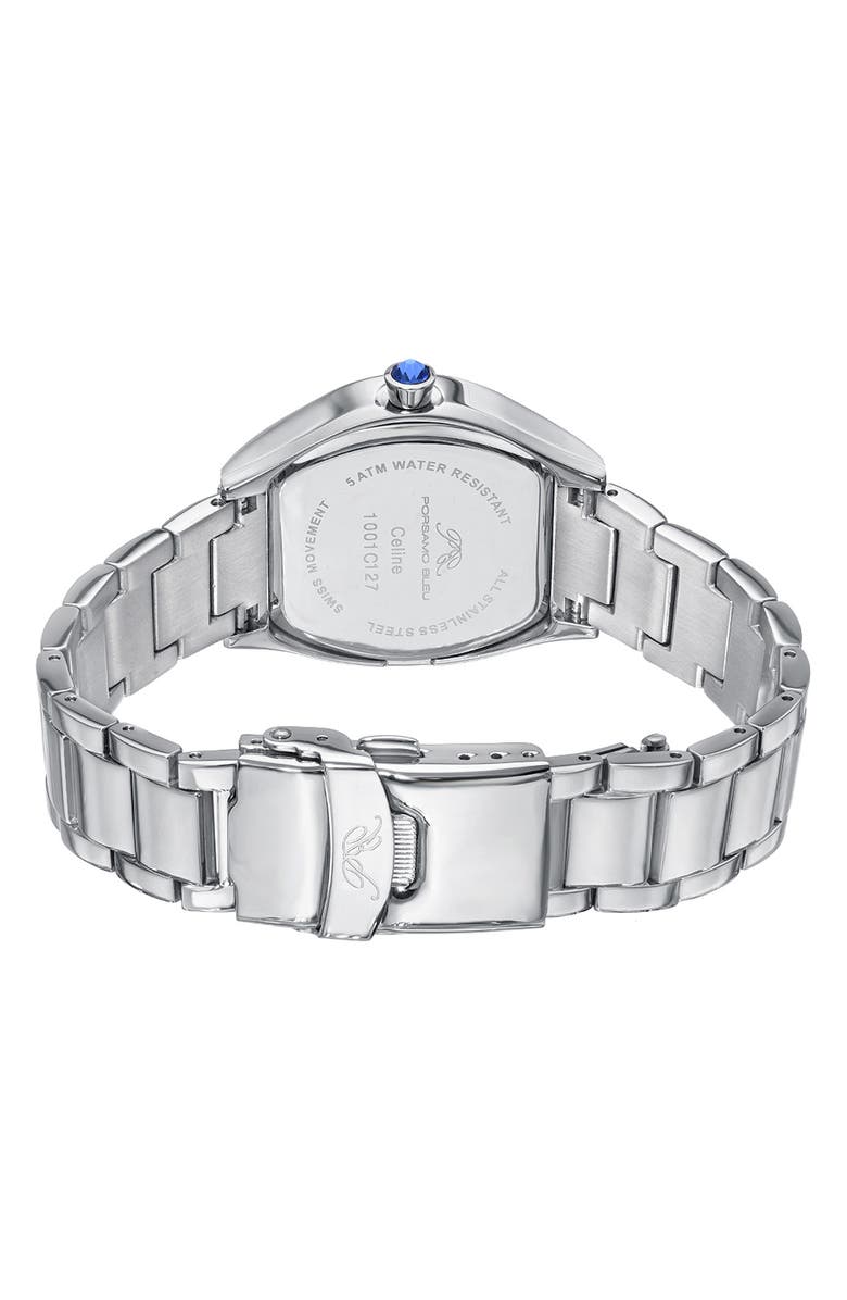 PORSAMO BLEU Celine Bracelet Watch, 33.5mm x 40mm, Alternate, color, Silver-Baby Blue