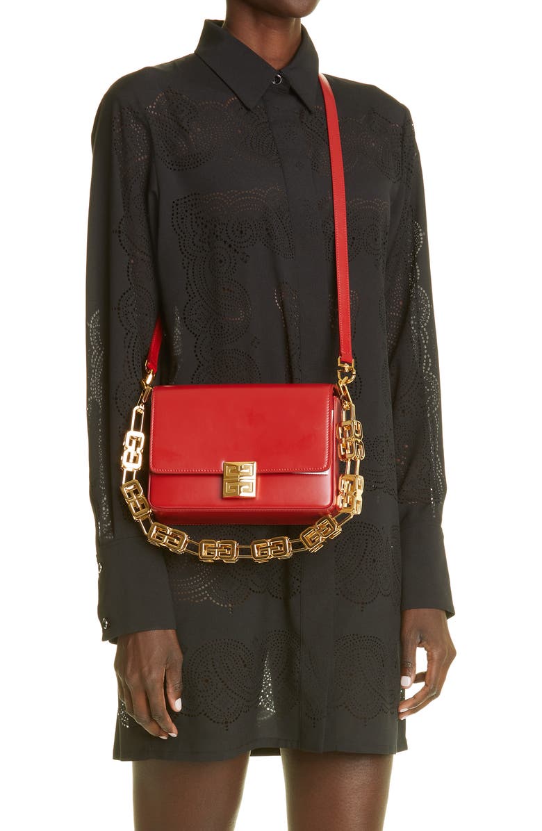 Givenchy Medium G-Cube Chain Leather Crossbody Bag, Alternate, color,