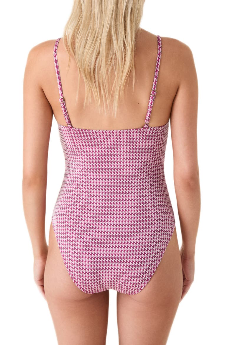 The Amalfi Houndstooth One-Piece Swimsuit (Women) | Nordstrom