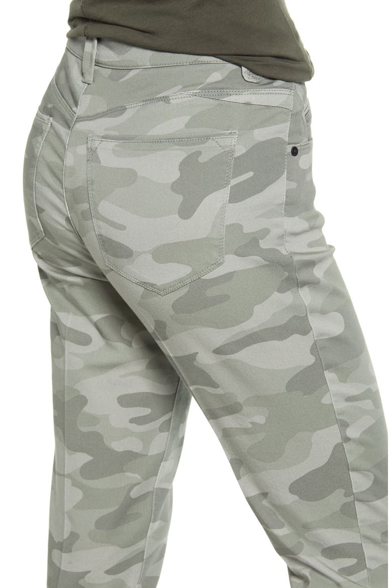 'Ab'Solution High Waist Camo Ankle Pants, Alternate, color, STORMY SAGE