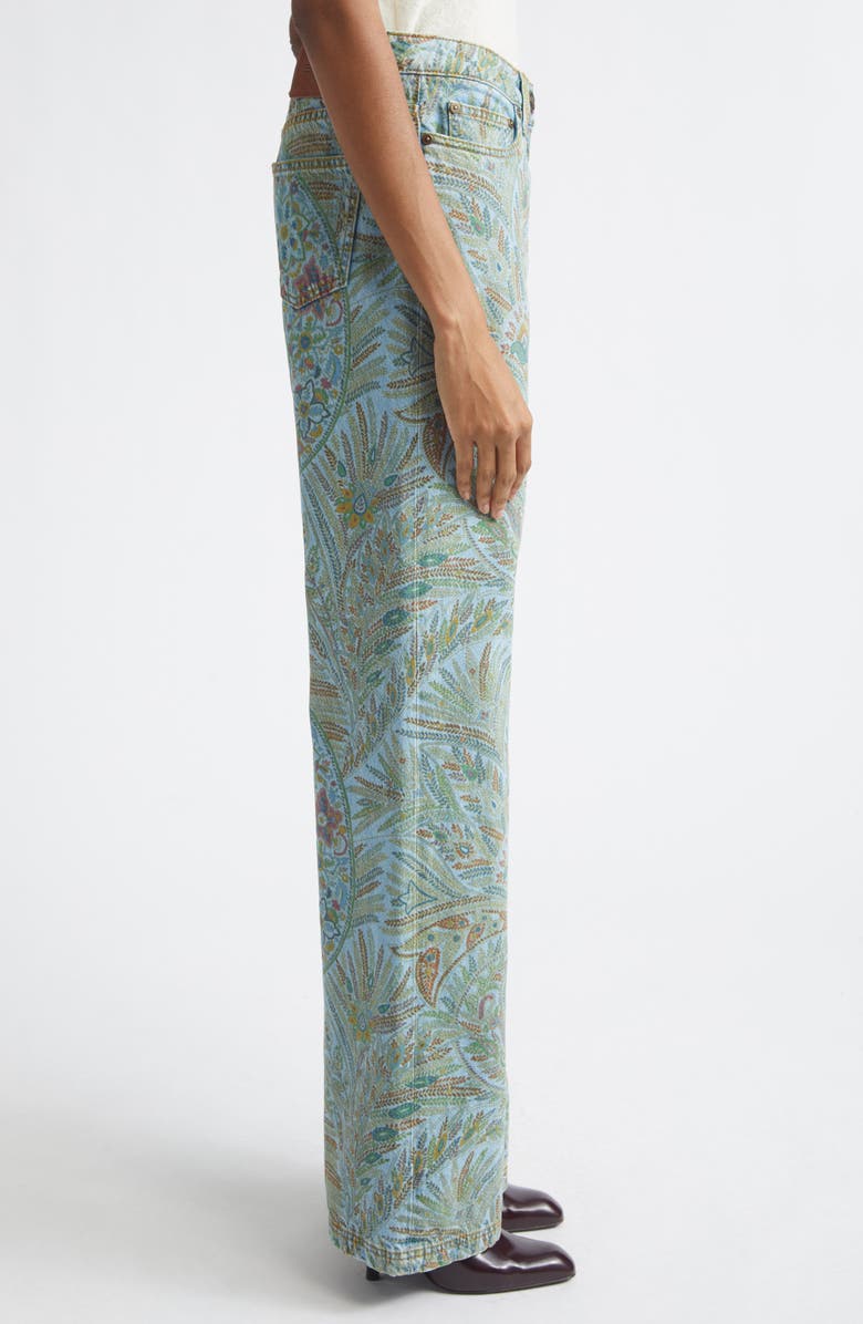 Etro Paisley Jeans, Alternate, color, Multicolor On Pale Blue Base