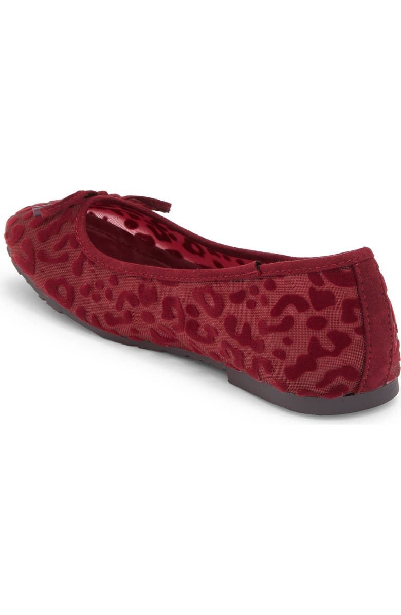 Reaction Kenneth Cole Elstree Ballet Flat, Alternate, color, Red Leopard Mesh