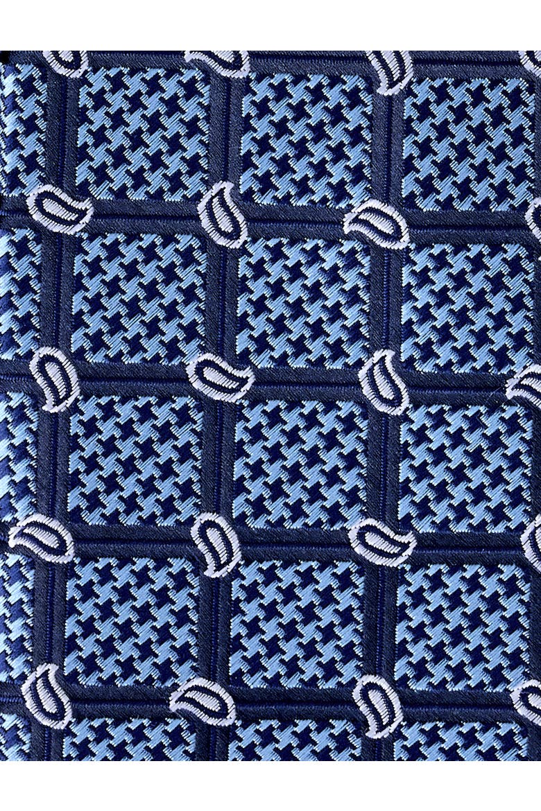 Big & Tall Simple Paisley Grid Tie, Alternate, color, BLUE