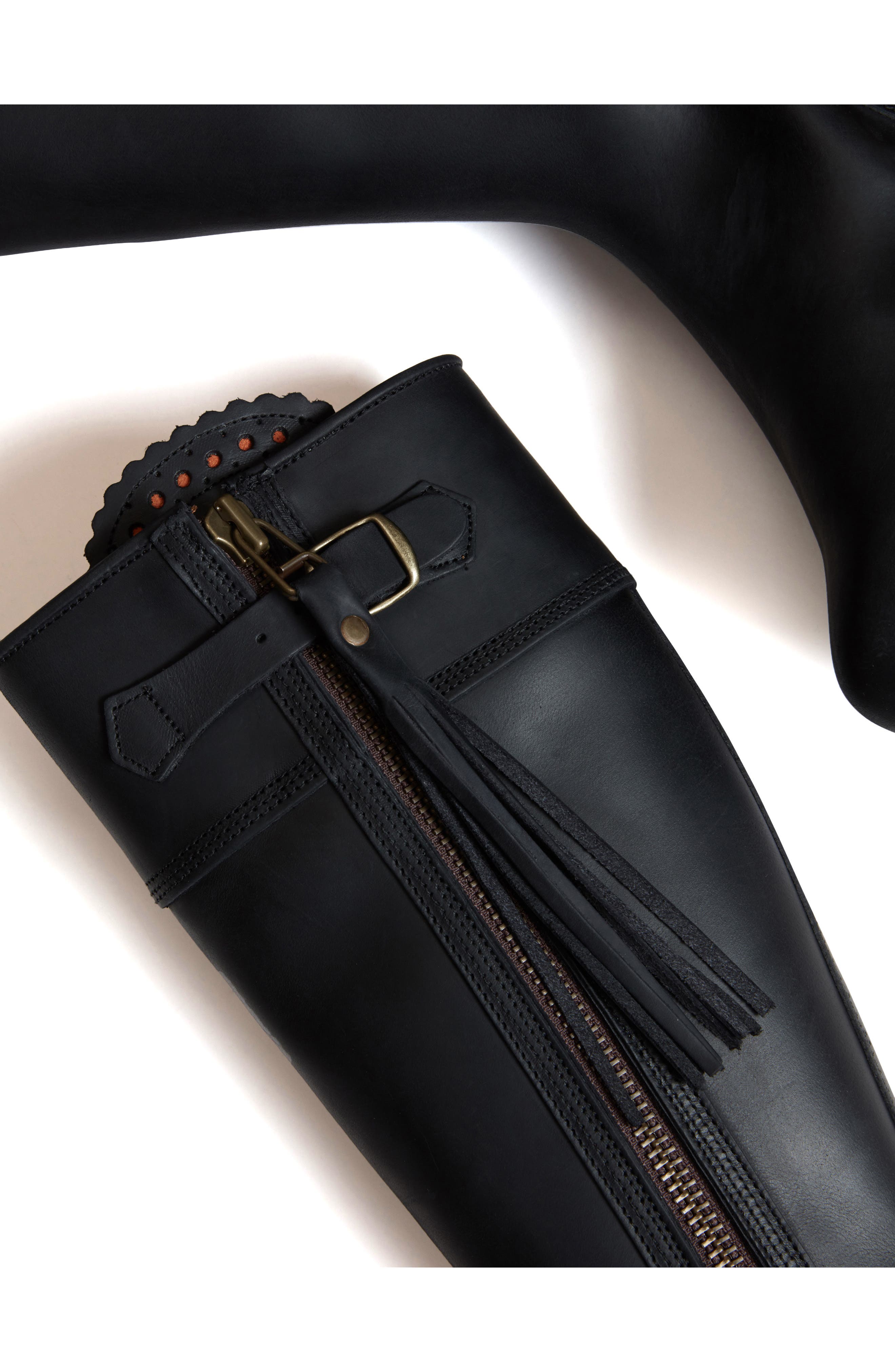 Penelope Chilvers Tassel Knee High Boot, Alternate, color, Black