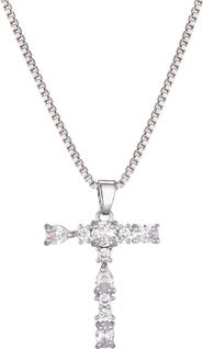 Adornia Mixed Crystal Initial Pendant Necklace