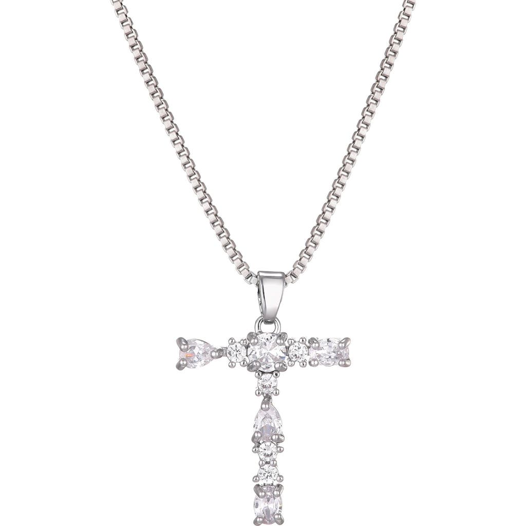 Adornia Mixed Crystal Initial Pendant Necklace