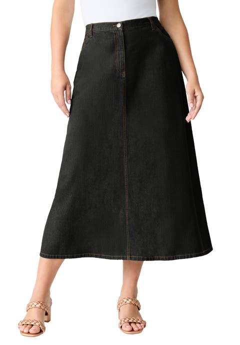Plus Size Easy-Wear A-Line Skirt (Plus)