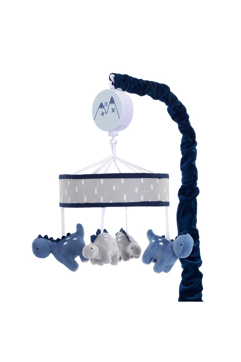 Baby Dino Dinosaur Musical Baby Crib Mobile Soother Toy, Main, color, Blue