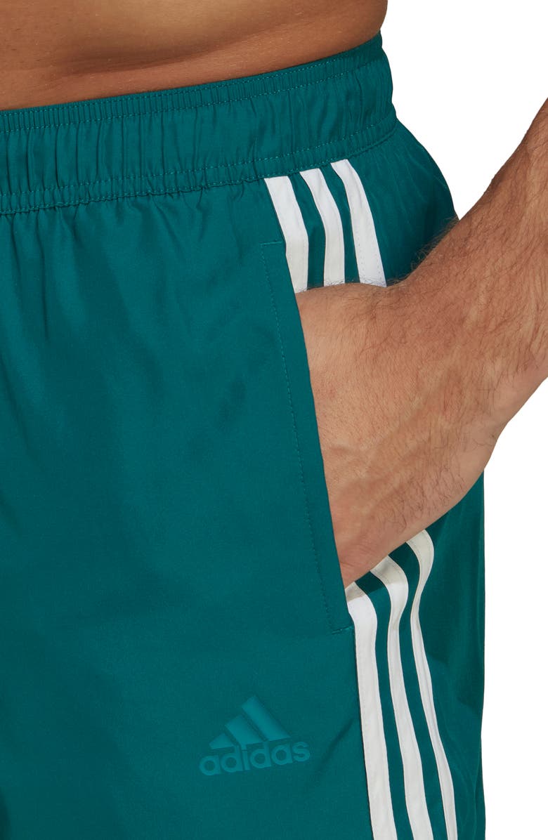 adidas Men's Classic 3-Stripes Swim Trunks, Alternate, color, 