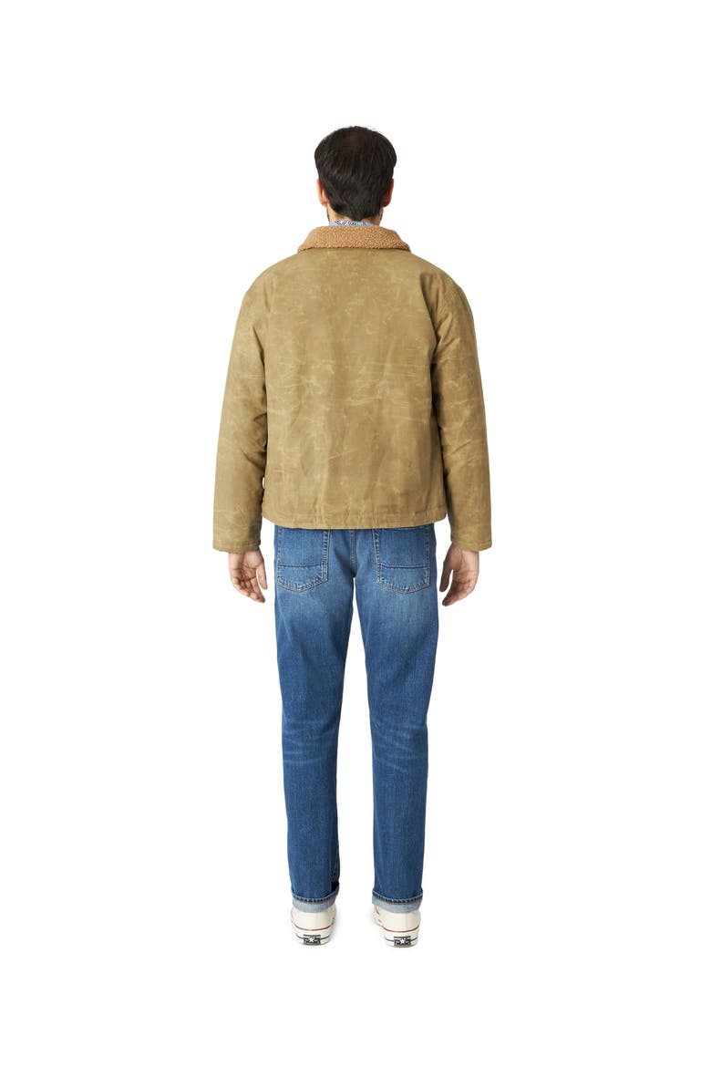 Olive Waxed Cotton Deck Jacket, Alternate, color, Olive Green