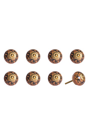 Kinetic 8-pack Knobs In Orange/gold