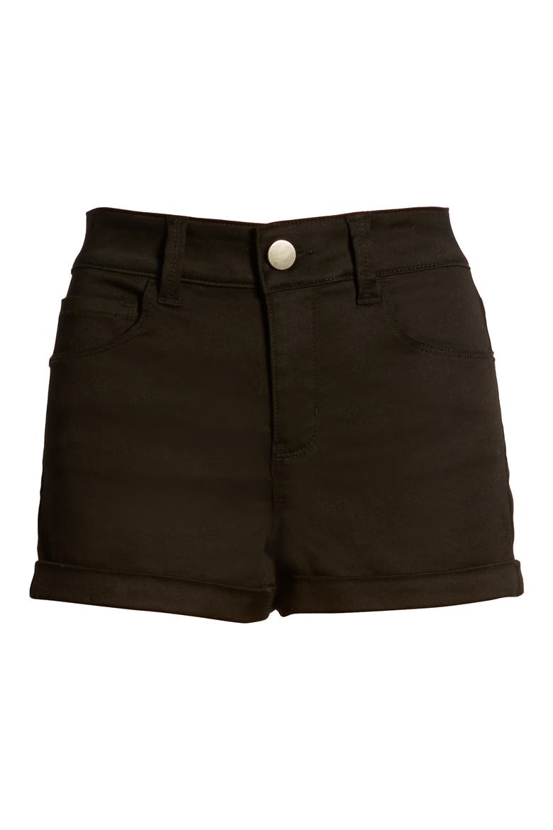 Cuffed Shorts, Alternate, color, BLACK