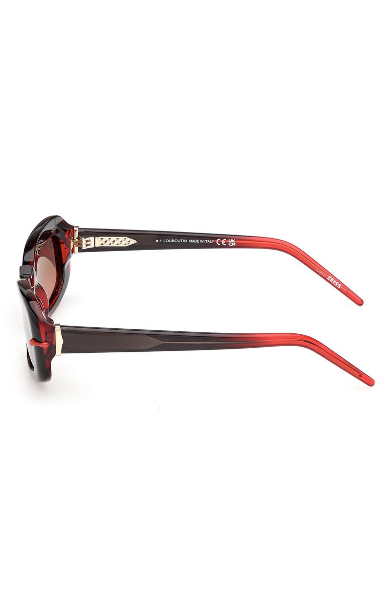 Christian Louboutin 52mm Geometric Sunglasses, Alternate, color,
