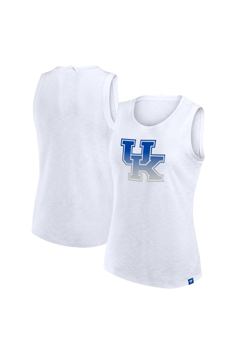 Women's Fanatics White Kentucky Wildcats Activate Slub Tank Top, Main, color, White