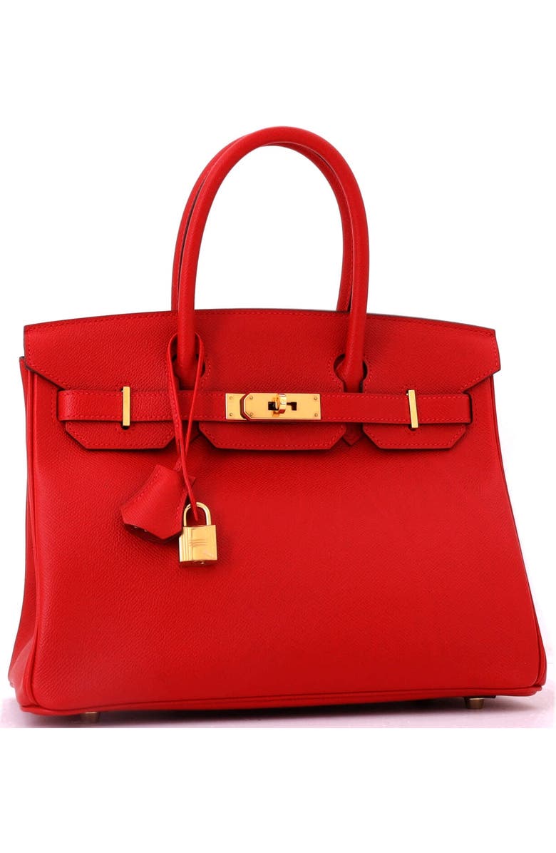 Pre-Owned Hermes Birkin Handbag Red Epsom with Gold Hardware 30, Alternate, color, Rouge Vif