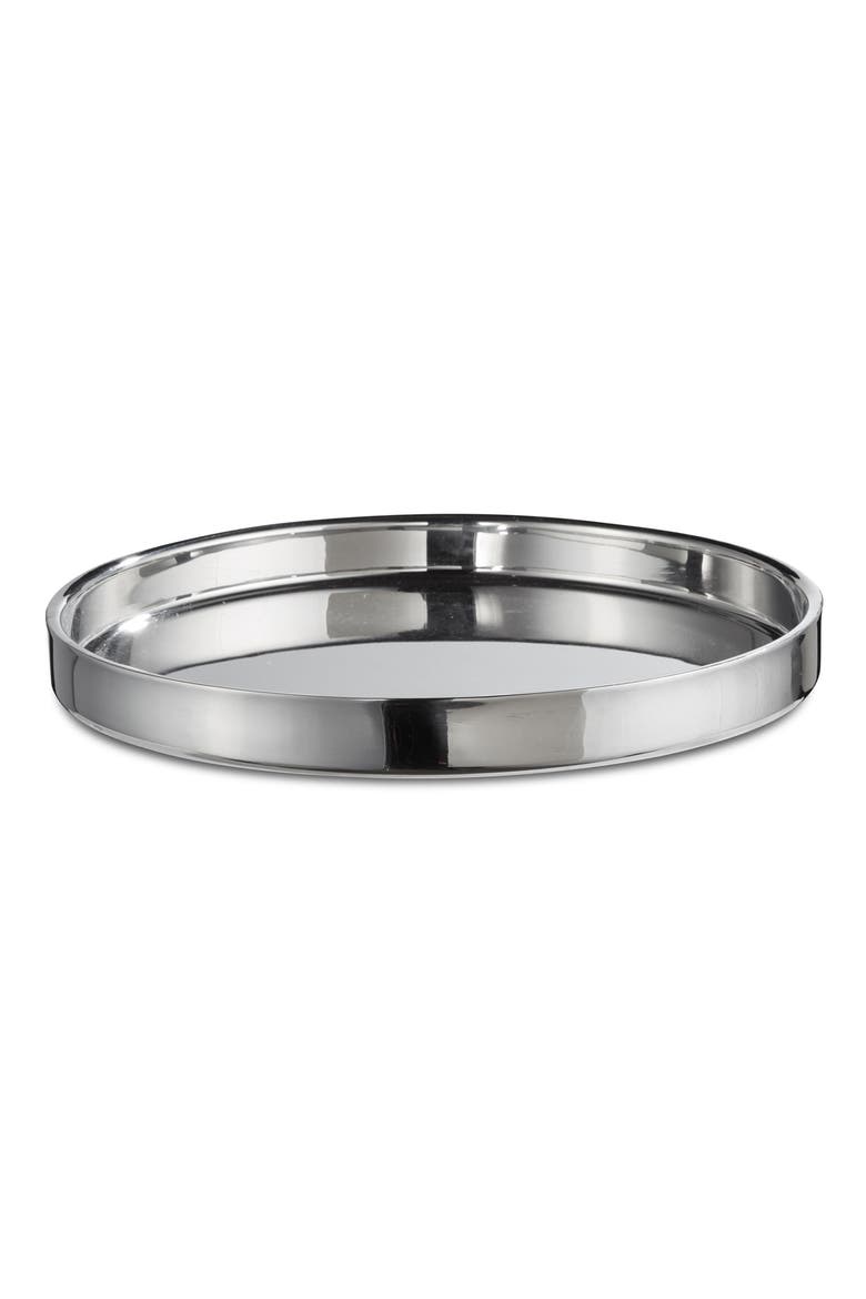 Deco Bar Stainless Steel Serving Tray, Main, color, SILVER