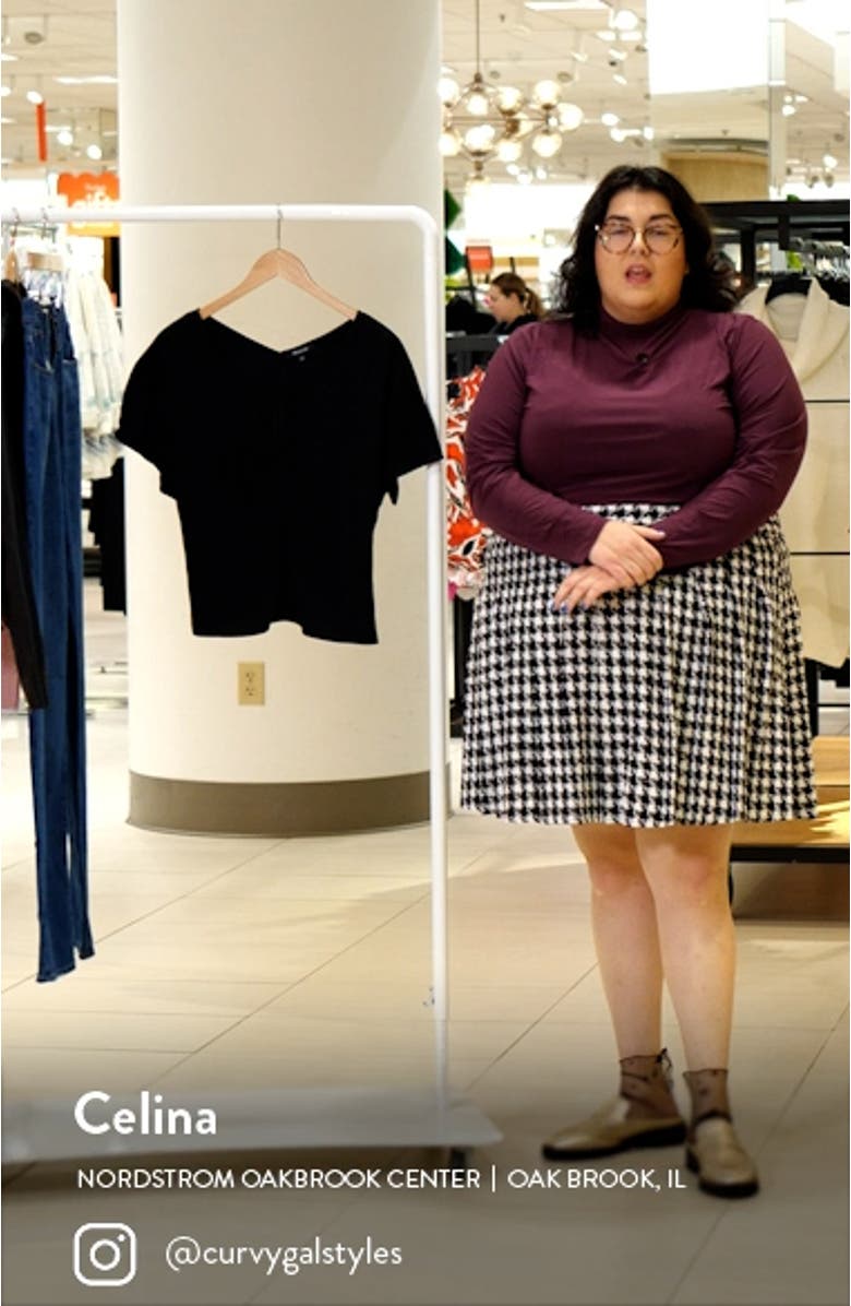 Puff Sleeve Floral Jacquard Top, sales video thumbnail