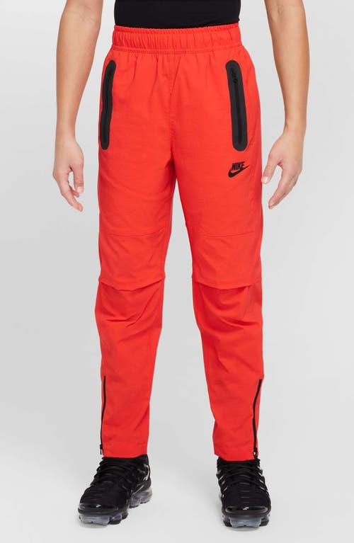 Nike Boys Tech Woven Pants-pd In Light Crimson/black