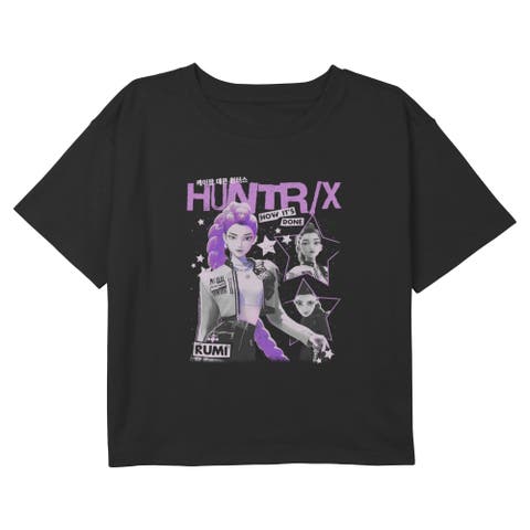 Girl's KPop Demon Hunters Show How It's Done Rumi Stars  Graphic T-Shirt