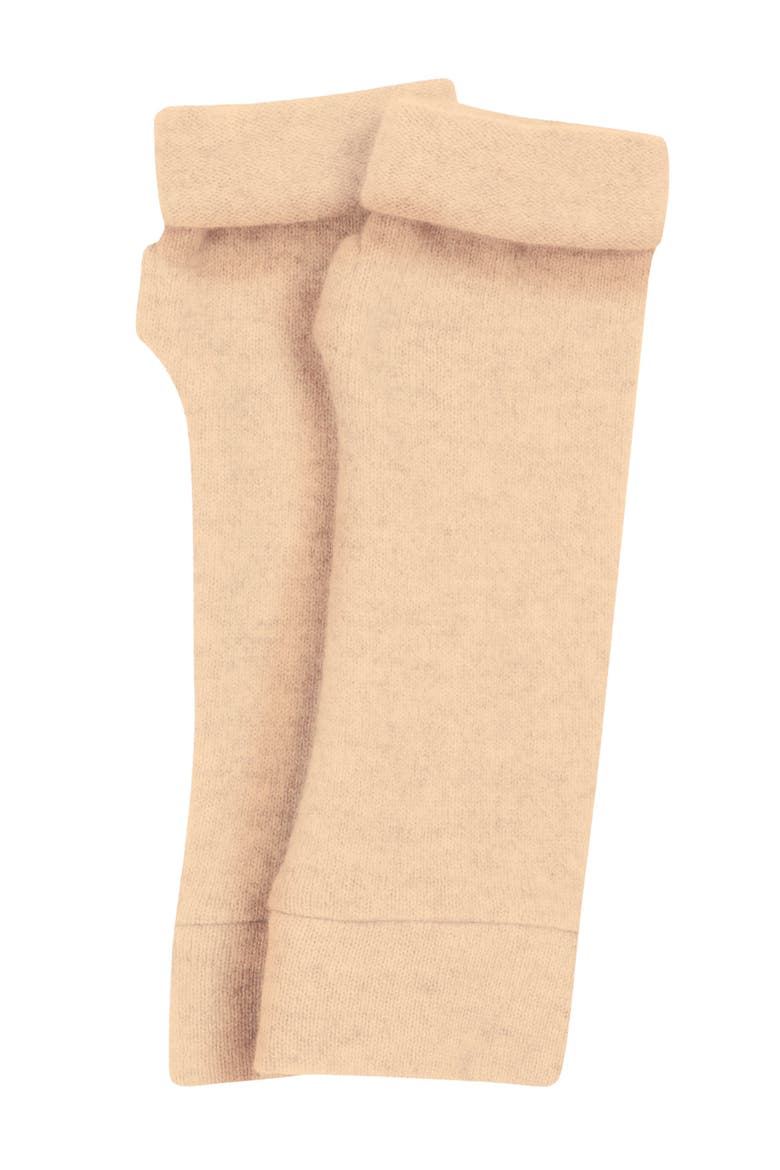 Cashmere Fingerless Gloves, Alternate, color, Light Beige