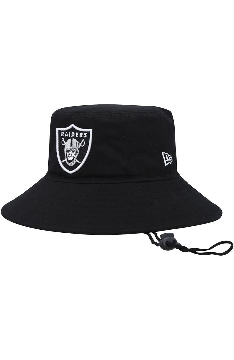New Era Men's New Era Black Las Vegas Raiders Main Bucket Hat, Main, color, Black
