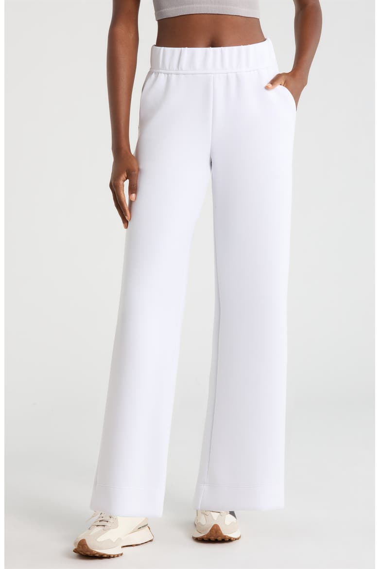 Dreamweave Relaxed Straight Leg Pants, Main, color, BRILLIANT WHITE