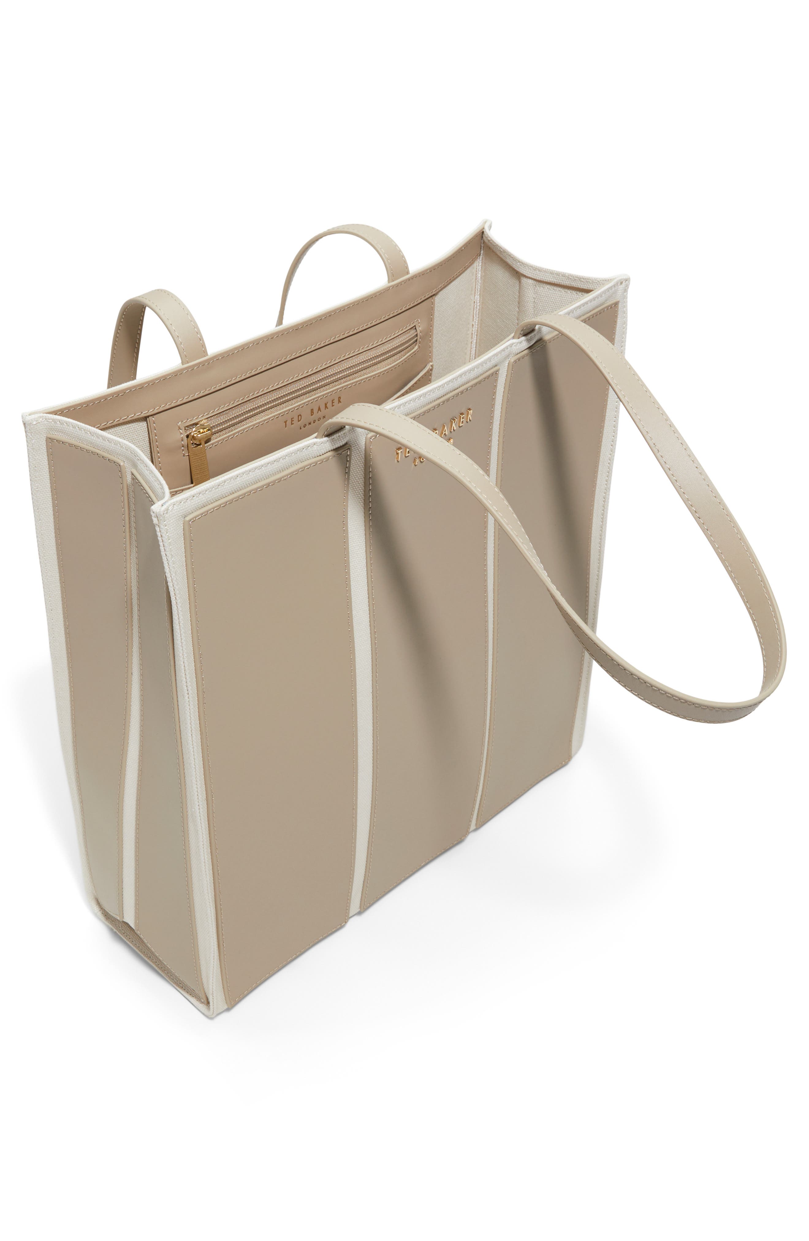 Ted Baker Ava Canvas & Leather Tote Bag, Alternate, color, 