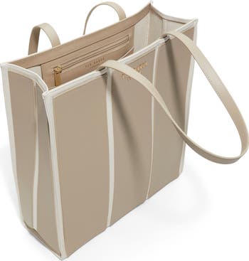 Ava Canvas & Leather Tote Bag