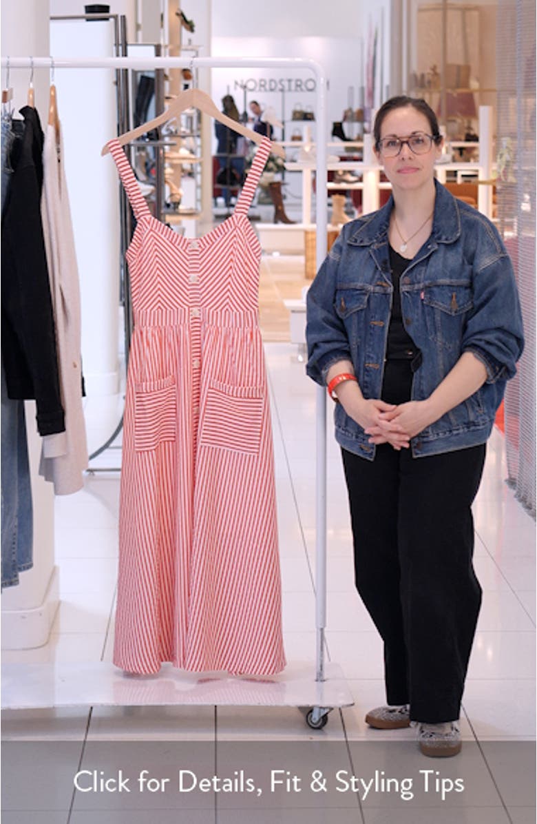 Stripe Patch Pocket Sundress, sales video thumbnail