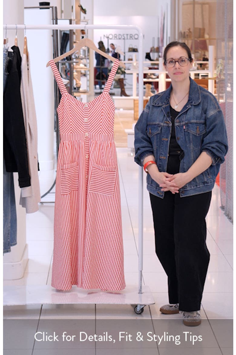 Stripe Patch Pocket Sundress video