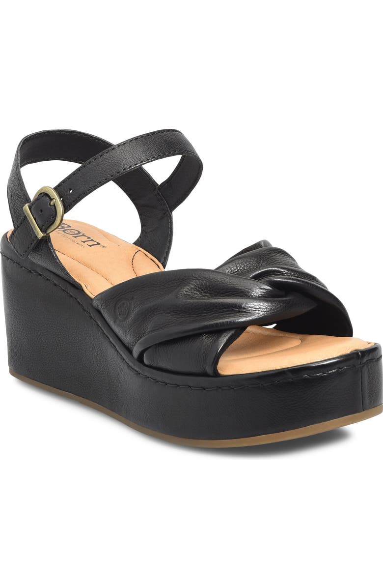 Børn Marchelle Ankle Strap Platform Wedge Sandal, Main, color,