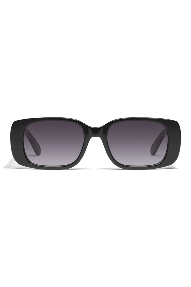 Karma 53mm Gradient Square Sunglasses, Main, color, BLACK/ SMOKE