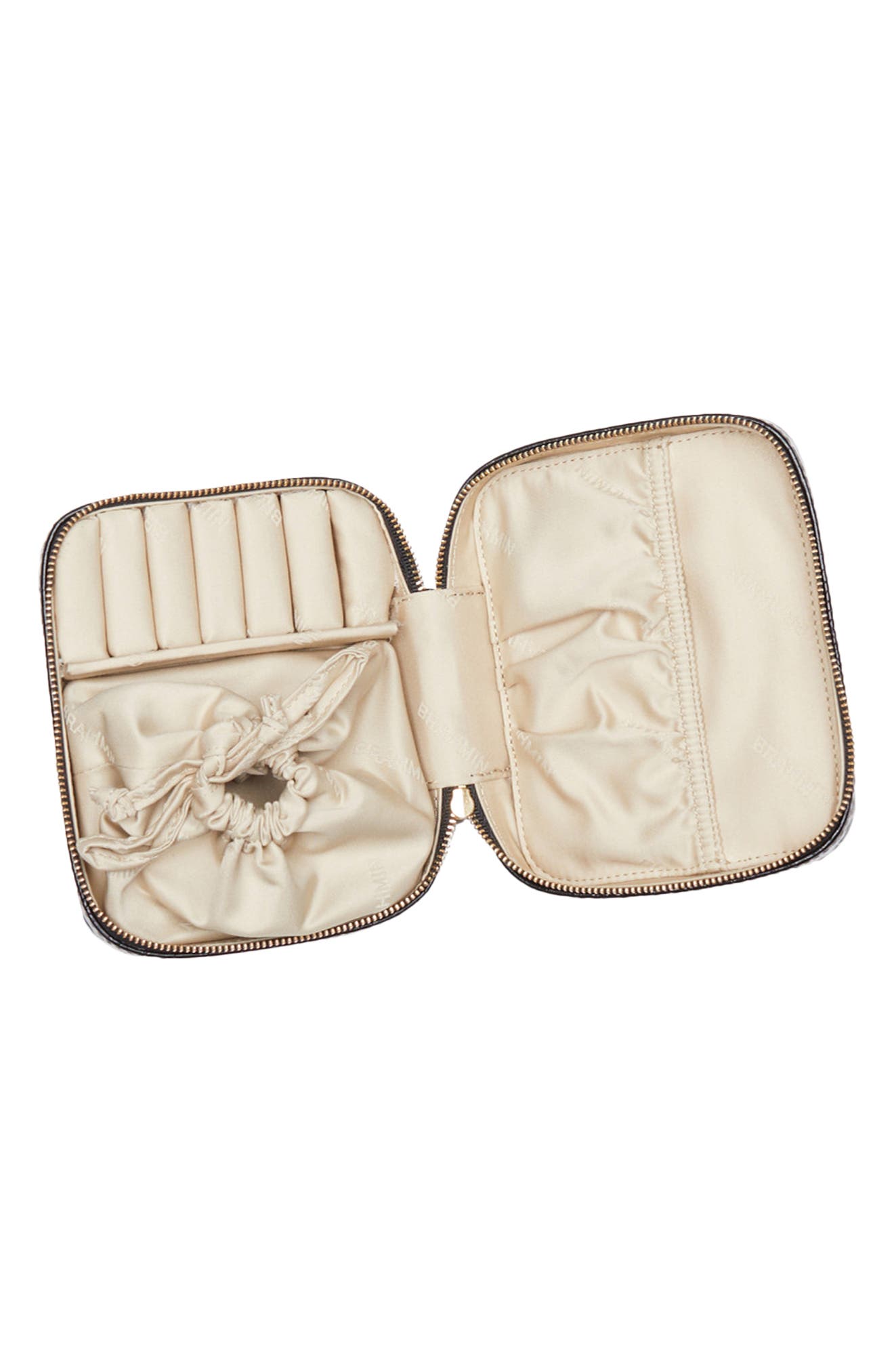 Brahmin Lori Croc Embossed Leather Jewelry Case, Alternate, color, 