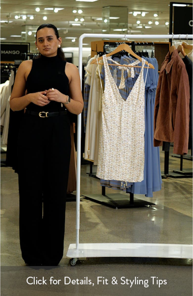 Ocean Boulevard Floral Halter Minidress, sales video thumbnail